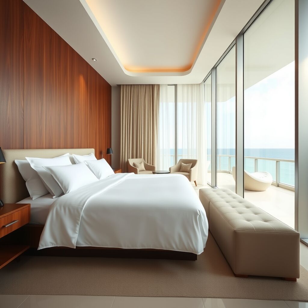 King Room with ocean view luxury accommodation